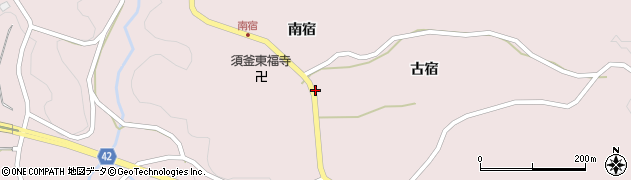 福島県玉川村（石川郡）南須釜（南宿）周辺の地図