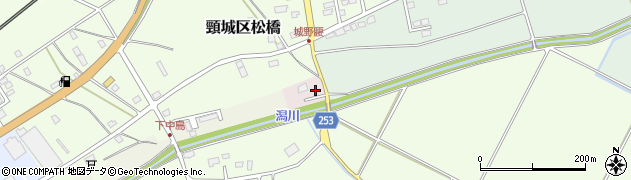 新潟県上越市頸城区松橋新田周辺の地図