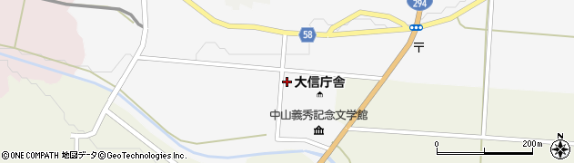 福島県白河市大信町屋沢田12周辺の地図