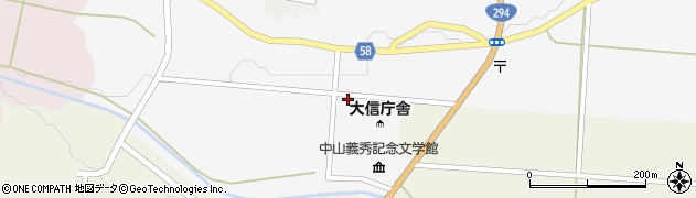 福島県白河市大信町屋沢田13周辺の地図