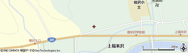 福島県南会津町（南会津郡）福米沢（上福米沢）周辺の地図