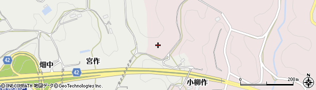 福島県石川郡玉川村南須釜小柳作周辺の地図