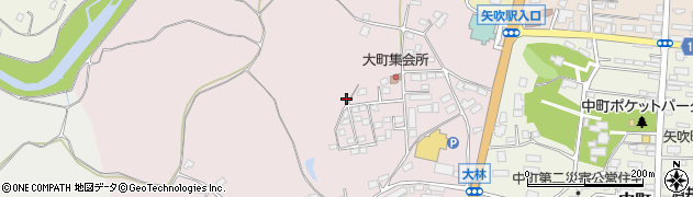 福島県矢吹町（西白河郡）大町周辺の地図