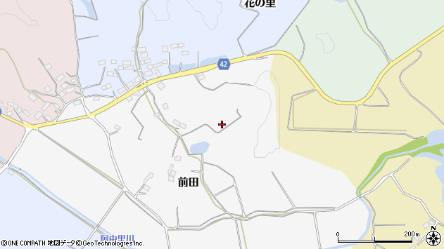 〒969-0234 福島県西白河郡矢吹町前田の地図