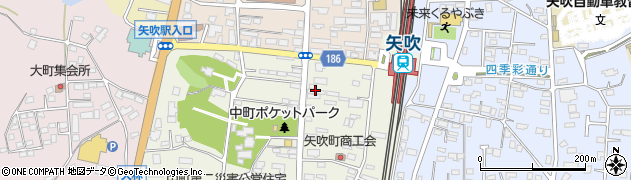 矢吹タクシー周辺の地図