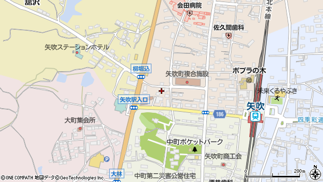 〒969-0204 福島県西白河郡矢吹町関山の地図