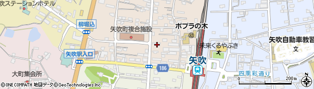 福島銀行矢吹支店周辺の地図