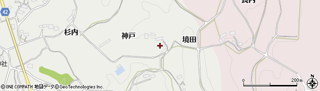 福島県玉川村（石川郡）吉（神戸）周辺の地図