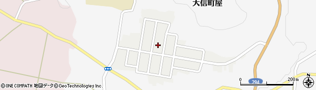 福島県白河市大信田園町府周辺の地図