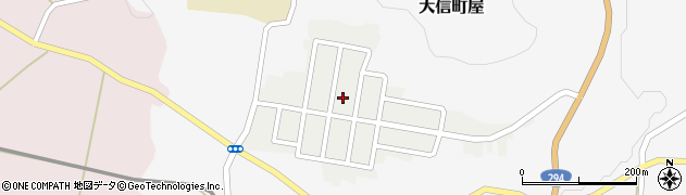 福島県白河市大信田園町府周辺の地図