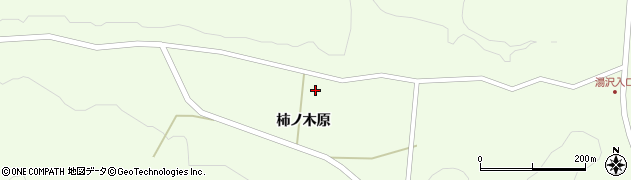 福島県白河市大信隈戸（柿ノ木原）周辺の地図