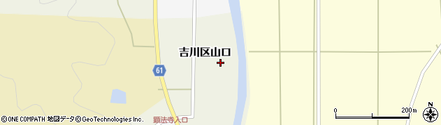新潟県上越市吉川区山口周辺の地図