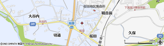 福島県広野町（双葉郡）上浅見川（桜田）周辺の地図