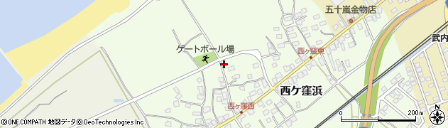新潟県上越市西ケ窪浜周辺の地図