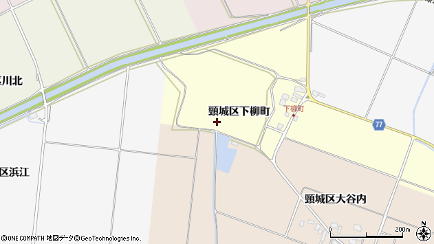 〒942-0108 新潟県上越市頸城区下柳町の地図