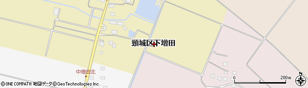 新潟県上越市頸城区下増田周辺の地図