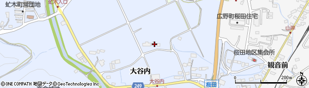 福島県広野町（双葉郡）上浅見川（大谷内）周辺の地図