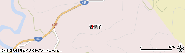 新潟県十日町市岩瀬周辺の地図