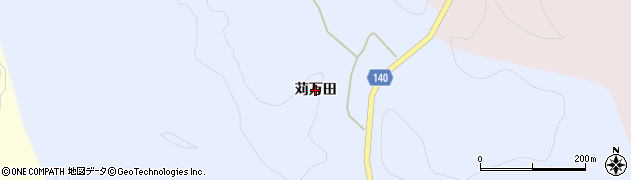 福島県平田村（石川郡）東山（苅万田）周辺の地図