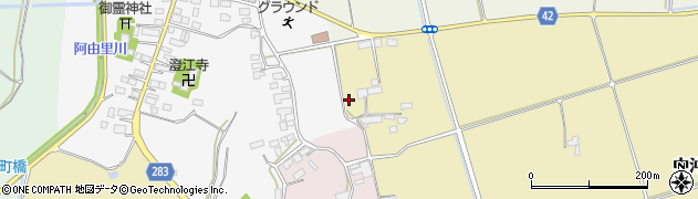 福島県矢吹町（西白河郡）中沖周辺の地図