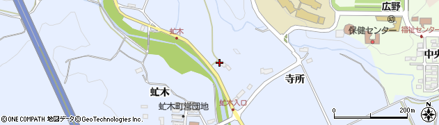 福島県広野町（双葉郡）上浅見川（長泥）周辺の地図