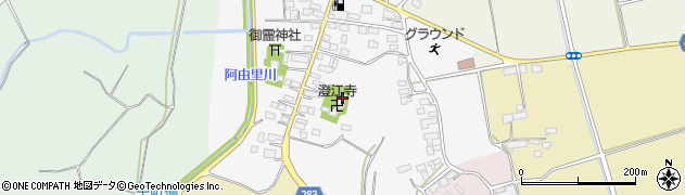澄江寺周辺の地図