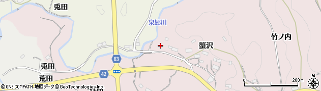 福島県玉川村（石川郡）南須釜（松畑）周辺の地図