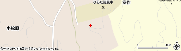 福島県平田村（石川郡）小松原（日照田）周辺の地図