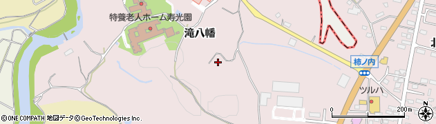 福島県矢吹町（西白河郡）滝八幡周辺の地図