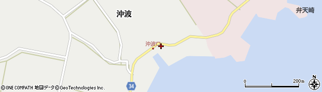 石川県鳳珠郡穴水町沖波ト周辺の地図