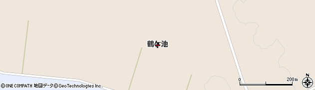 福島県下郷町（南会津郡）沢田（鶴ケ池）周辺の地図