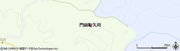 石川県輪島市門前町久川周辺の地図
