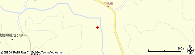 福島県平田村（石川郡）永田（石坪）周辺の地図