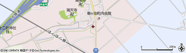 新潟県上越市大潟区蜘ケ池277周辺の地図