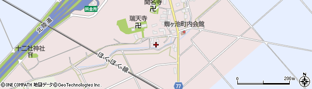 新潟県上越市大潟区蜘ケ池46周辺の地図