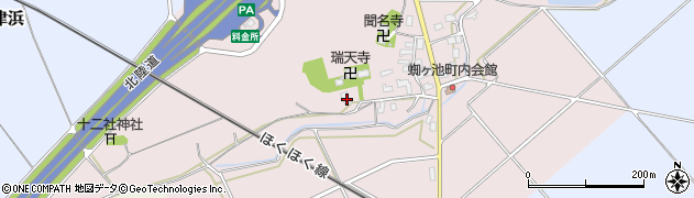新潟県上越市大潟区蜘ケ池3周辺の地図