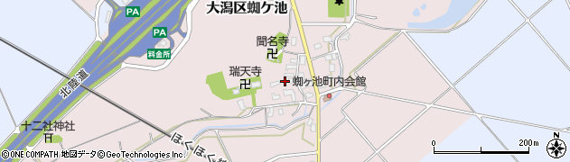新潟県上越市大潟区蜘ケ池21周辺の地図