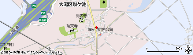 新潟県上越市大潟区蜘ケ池38周辺の地図