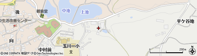 福島県石川郡玉川村小高平ケ谷地周辺の地図
