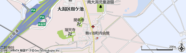 新潟県上越市大潟区蜘ケ池37周辺の地図