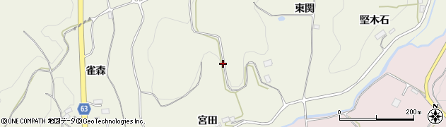 福島県玉川村（石川郡）北須釜（明神前）周辺の地図