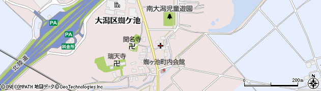新潟県上越市大潟区蜘ケ池33周辺の地図