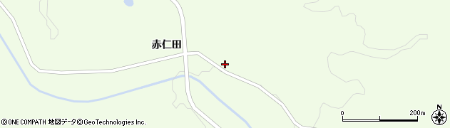 福島県白河市大信隈戸赤仁田80周辺の地図