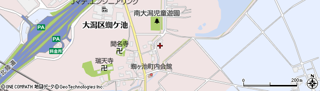 新潟県上越市大潟区蜘ケ池1141周辺の地図