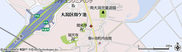 新潟県上越市大潟区蜘ケ池13周辺の地図