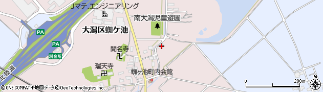 新潟県上越市大潟区蜘ケ池1143周辺の地図