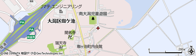新潟県上越市大潟区蜘ケ池1144周辺の地図