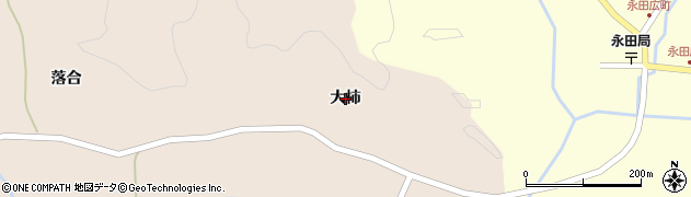 福島県平田村（石川郡）小松原（大柿）周辺の地図