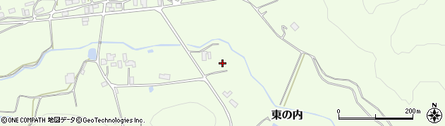 福島県矢吹町（西白河郡）東の内周辺の地図