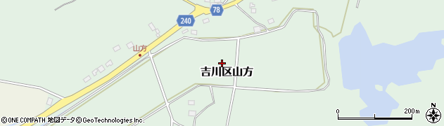 新潟県上越市吉川区山方周辺の地図